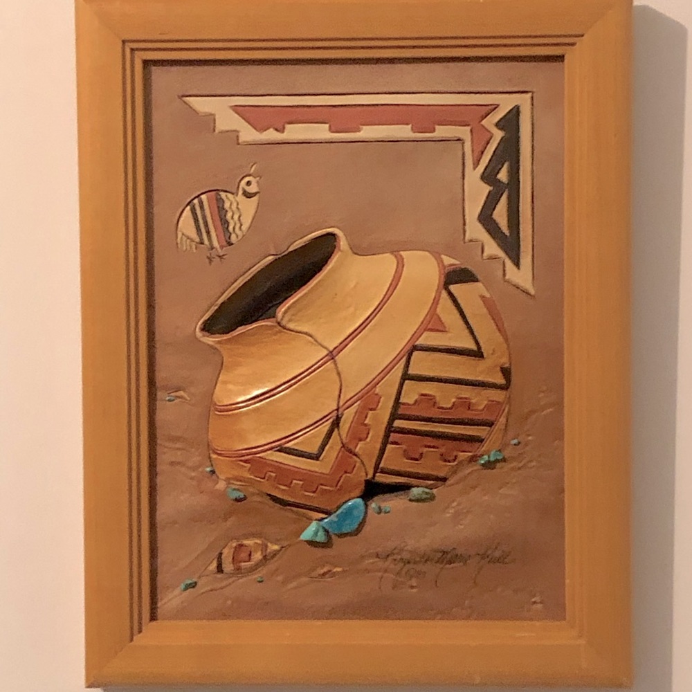 3D Roger & Marie Kull Leather Fine Art Signed